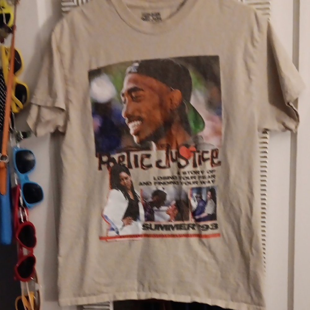 Mens Poetic Justice T-Shirt  from Movie Festuring Tupac.